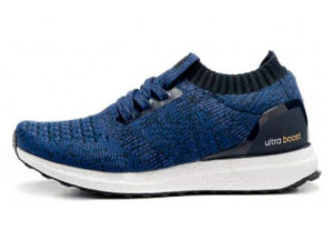 Кроссовки Adidas Ultra Boost мужские синие с черным - фото слева