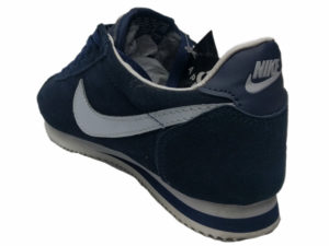 Зимние Nike Cortez темно-синие - фото сзади