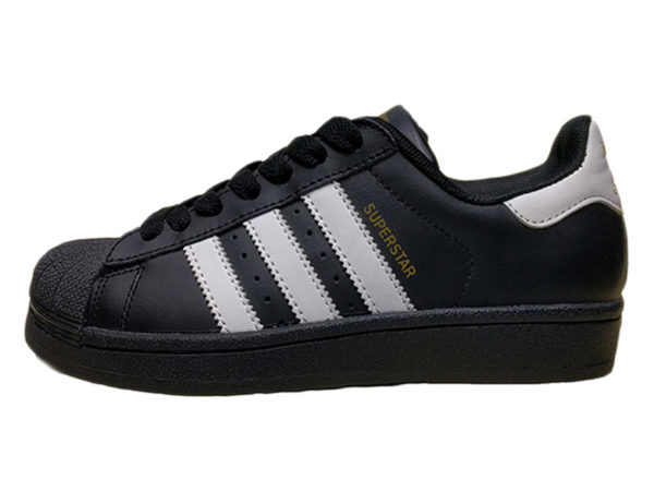 Adidas Superstar черные с белым (35-45)