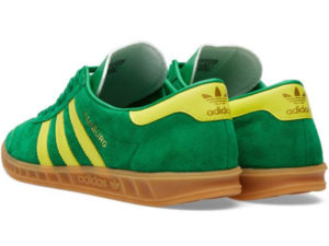 Adidas Hamburg зеленые с желтым