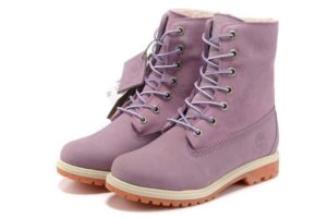 Ботинки Timberland Teddy Fleec фиолетовые с мехом 35-40