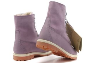 Ботинки Timberland Teddy Fleec фиолетовые с мехом 35-40