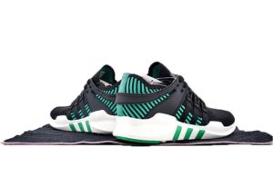 Adidas EQT Support ADV Primeknit черные с зеленым (39-43)