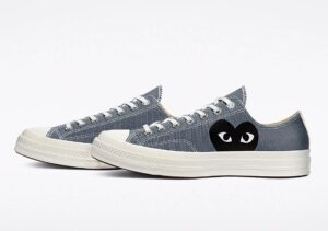 CDG x Converse Chuck 70 Low серые женские (36-40)