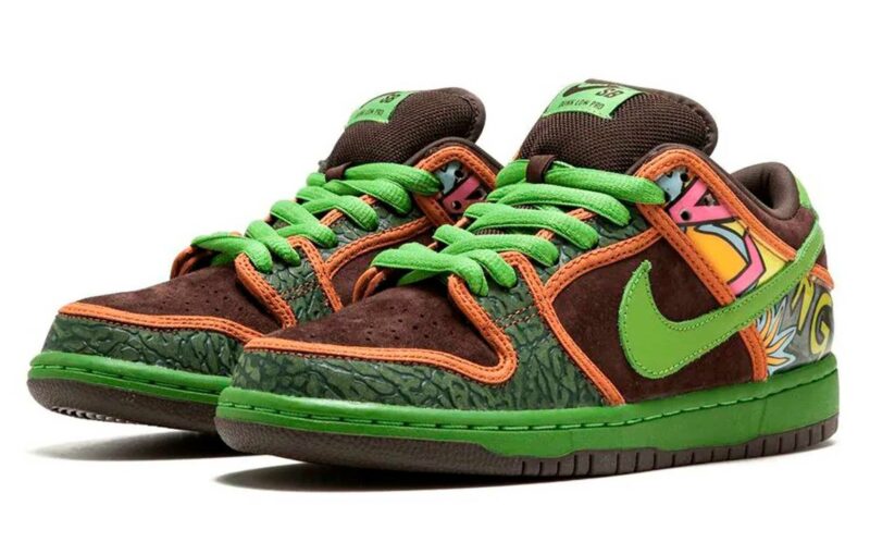 Nike SB Dunk Low De La Soul разноцветные кожа-замша мужские-женские (40-44)