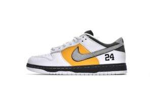 Nike SB Dunk Low Pro Kobe Otomo Katsuhiro бело-желтые с серым кожаные мужские (40-44)